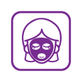 Thumb facial or beauty treatment